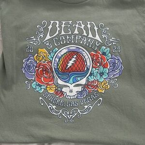 Dead & Company at the Sphere Green Short Sleeve Tee. Size Large.